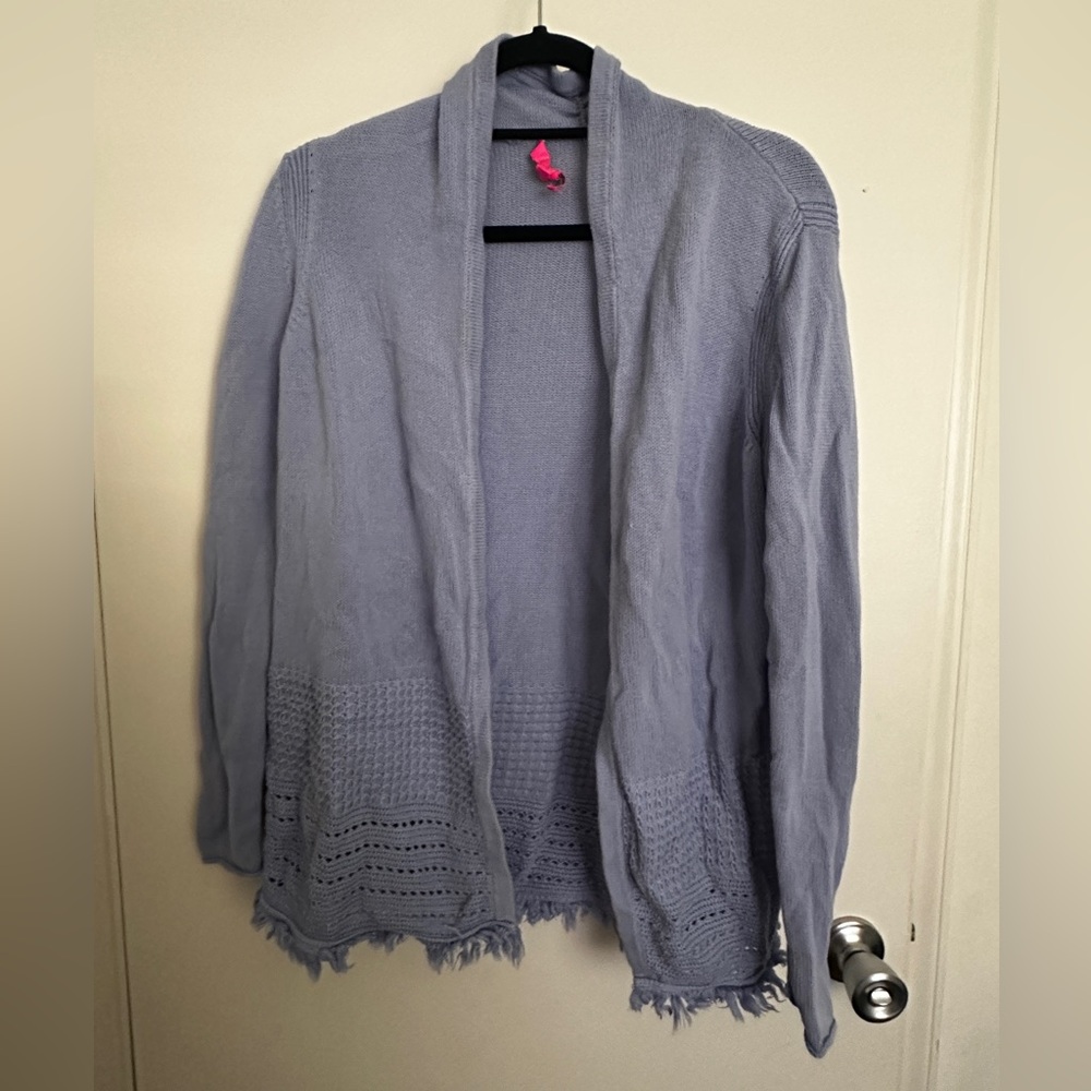 Lilly Pulitzer Soft Blue Open Cardigan